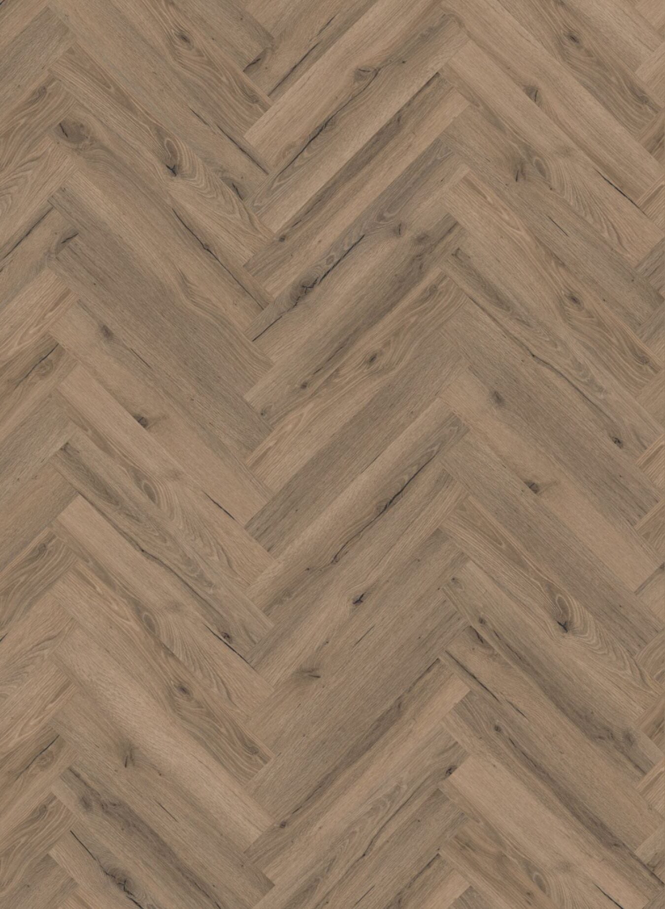 Mocha Oak Herringbone